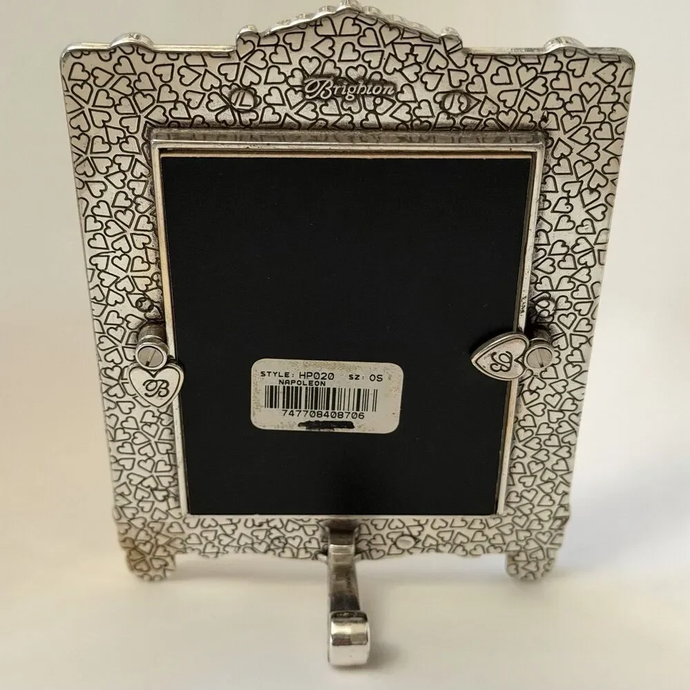 Brighton Vintage Napoleon Photo Frame SilverTone Ornate Baroque Small Taiwan
